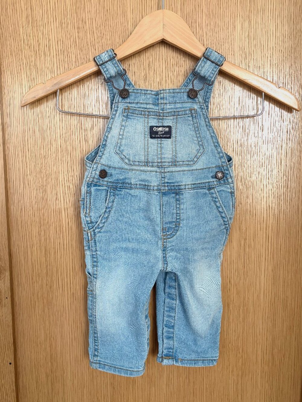 OshKosh B'gosh Vestback Infant Denim Overalls